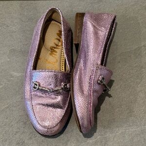 Sam Edelman Purple Metallic Loafer